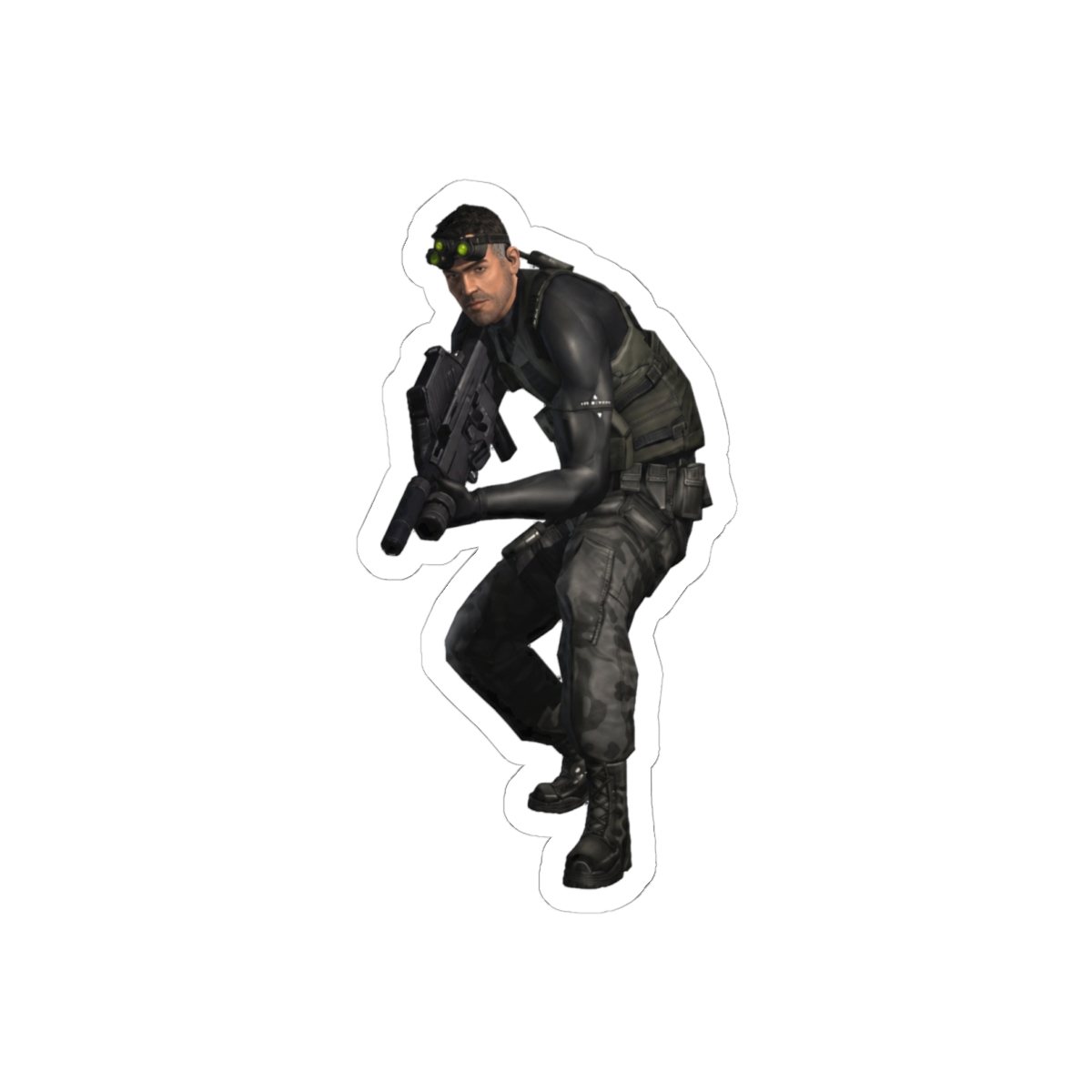 Sam Fisher Splinter Cell Full Render Sticker | Bold Vinyl Decal