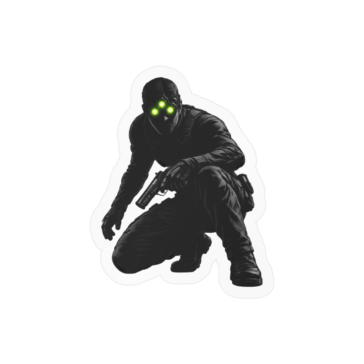 Splinter Cell Stealth Gamer Sticker | Bold Vinyl Decal - alternate angle 2, merchandise