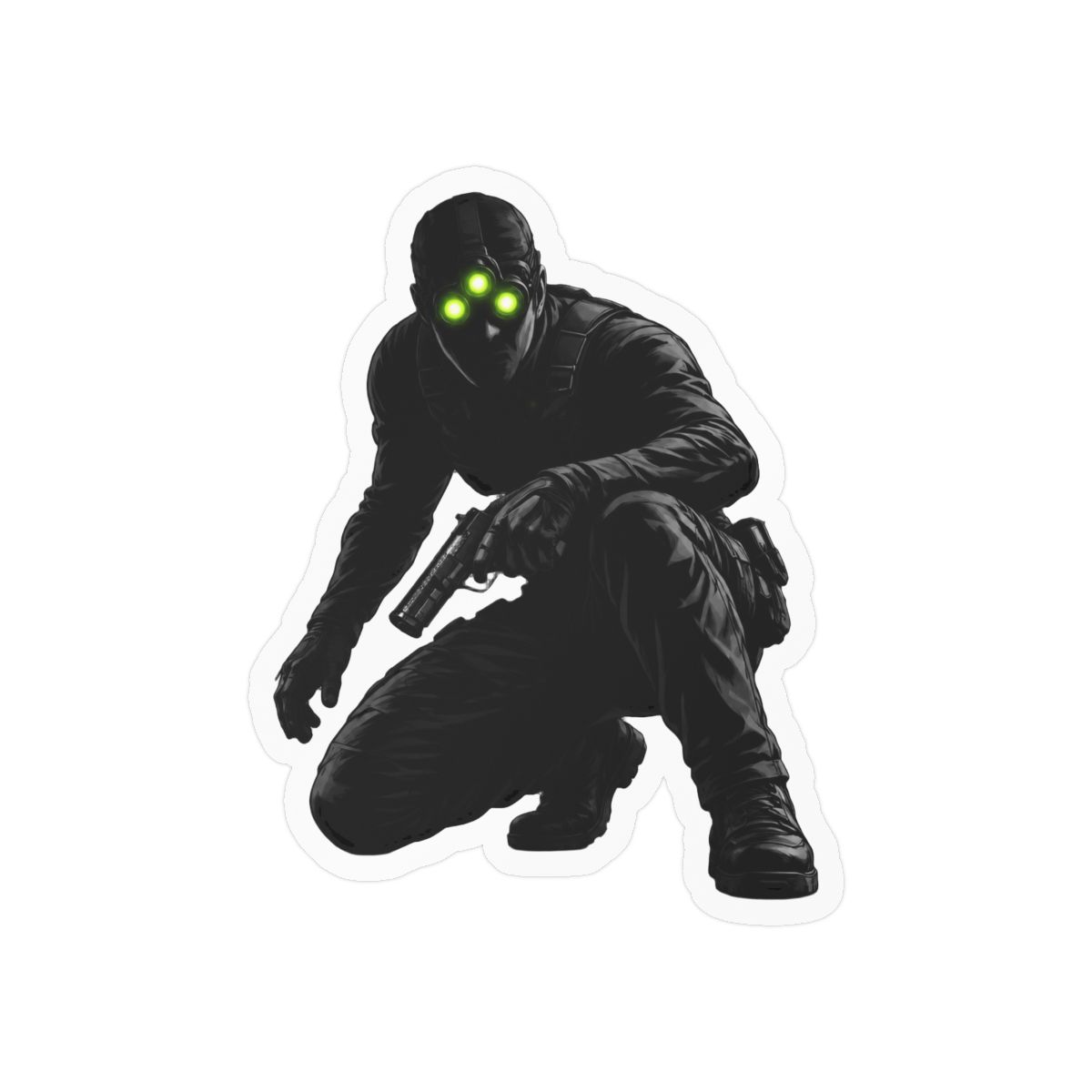 Splinter Cell Stealth Gamer Sticker | Bold Vinyl Decal - alternate angle 3, merchandise