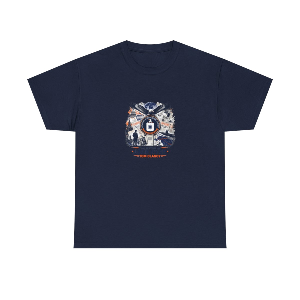 Tom Clancy "The World of Jack Ryan - Tom Clancy" Unisex Tee - Official T-Shirts merchandise