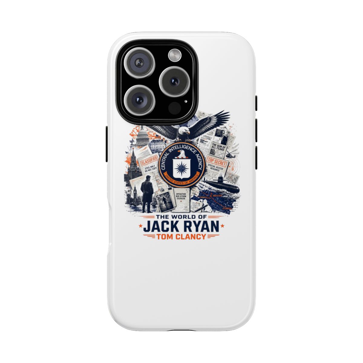 Tom Clancy "The World of Jack Ryan - Tom Clancy" Phone Case - alternate angle 2, merchandise