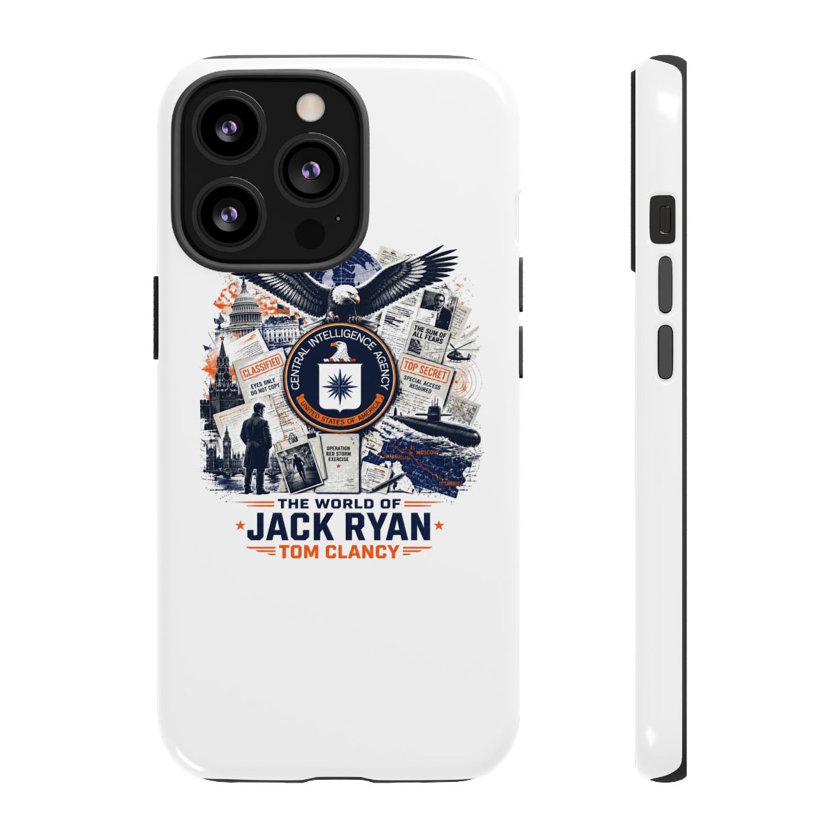 Tom Clancy "The World of Jack Ryan - Tom Clancy" Phone Case - alternate angle 4, merchandise