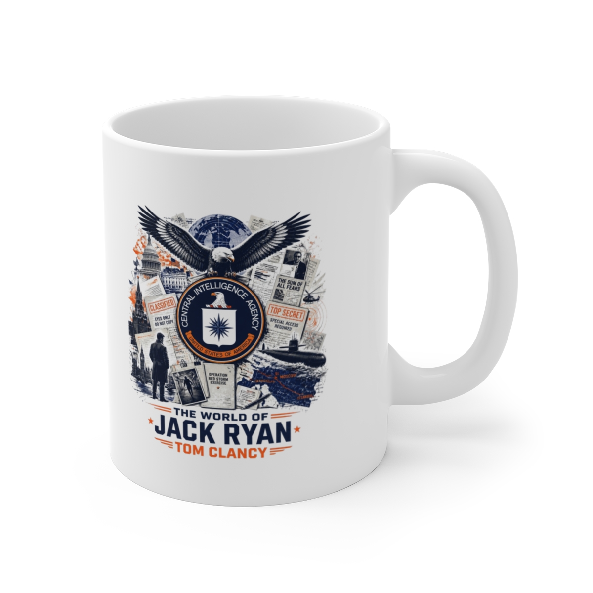 Tom Clancy "The World of Jack Ryan - Tom Clancy" White Mug